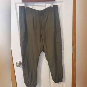 2/$15 Old Navy OIlive Jogger Pants with Adjustable Elastic Waistband